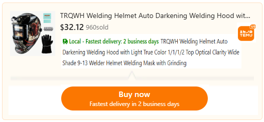 TRQWH Welding Helmet Auto Darkening Welding Hood 