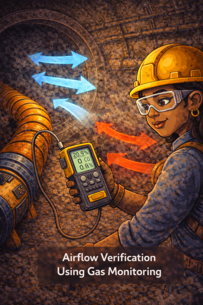 verifying ventilation effectiveness with air monitoring