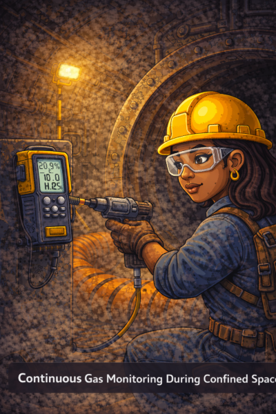 continuous gas monitoring in confined spaces