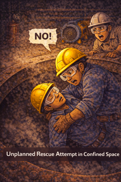 dangerous confined space rescue attempts