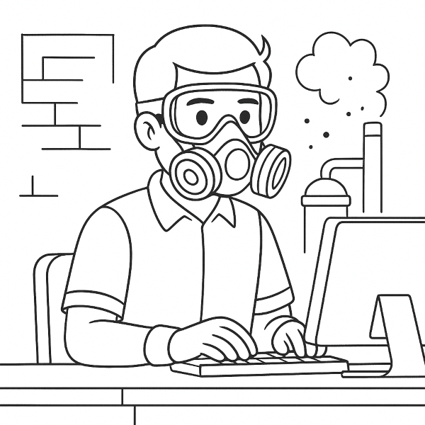 Workplace environment with PPE