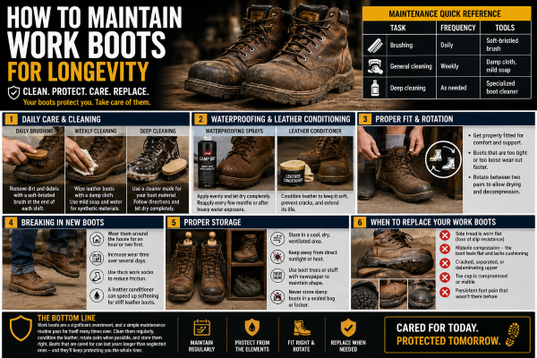 How to Maintain Work Boots for Longevity