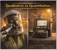 Respirator fit testing methods including qualitative hood testing and quantitative measurement devices