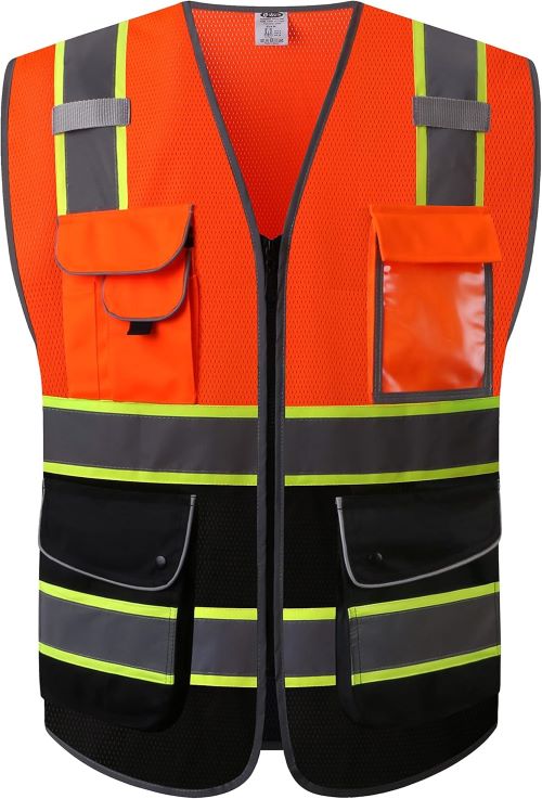 Stay safe and cool with a breathable high visibility vest—ideal for outdoor work, road crews, and fast-paced job sites.